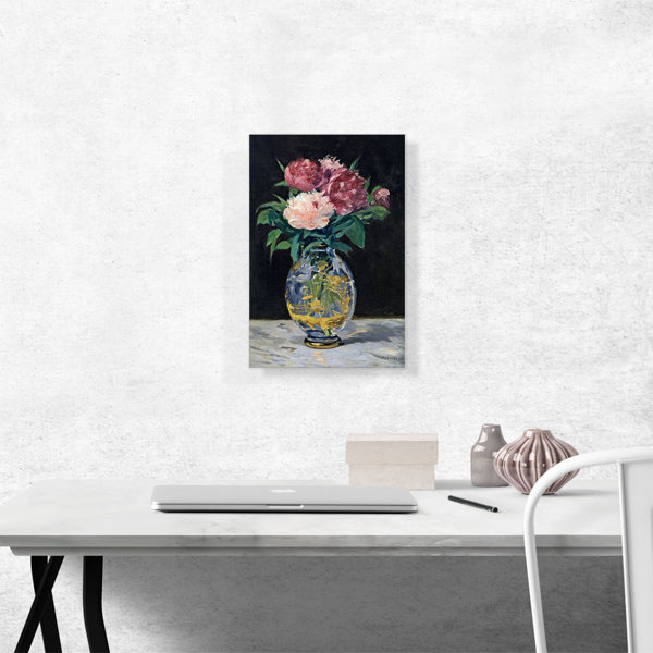 ARTCANVAS Bouquet Of Flowers Bouquet De Pivoines 1882 by Edouard